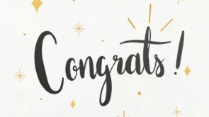 The word congrats typography vector